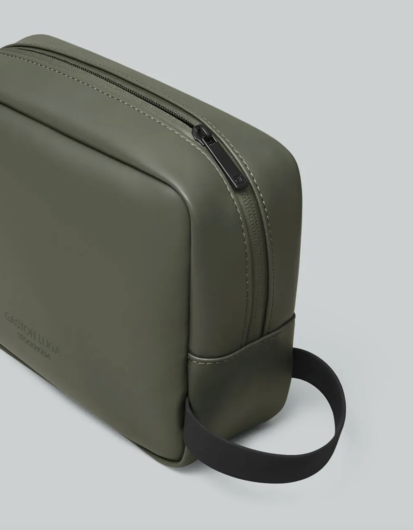 necessär gaston luga spläsh toiletry bag olive green grön