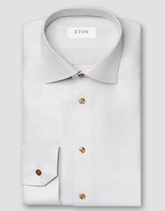 Contemporary Fit Semi Solid Twill Beige