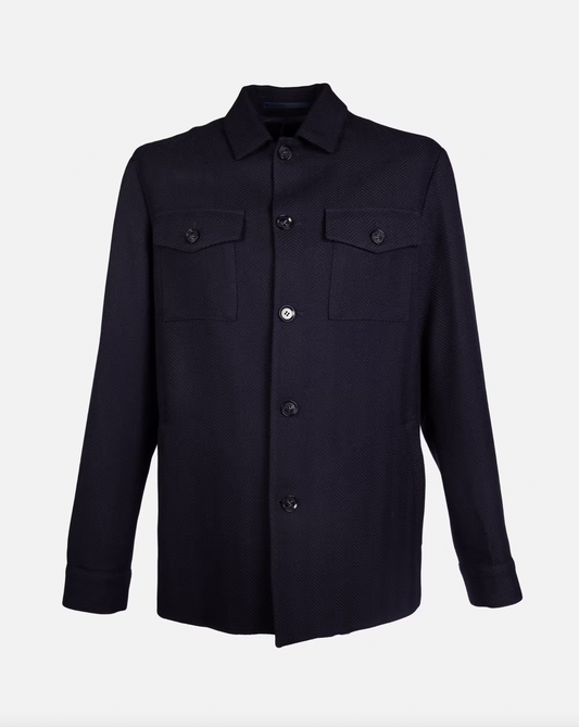 Flavio Shirt Jacket Dark Navy