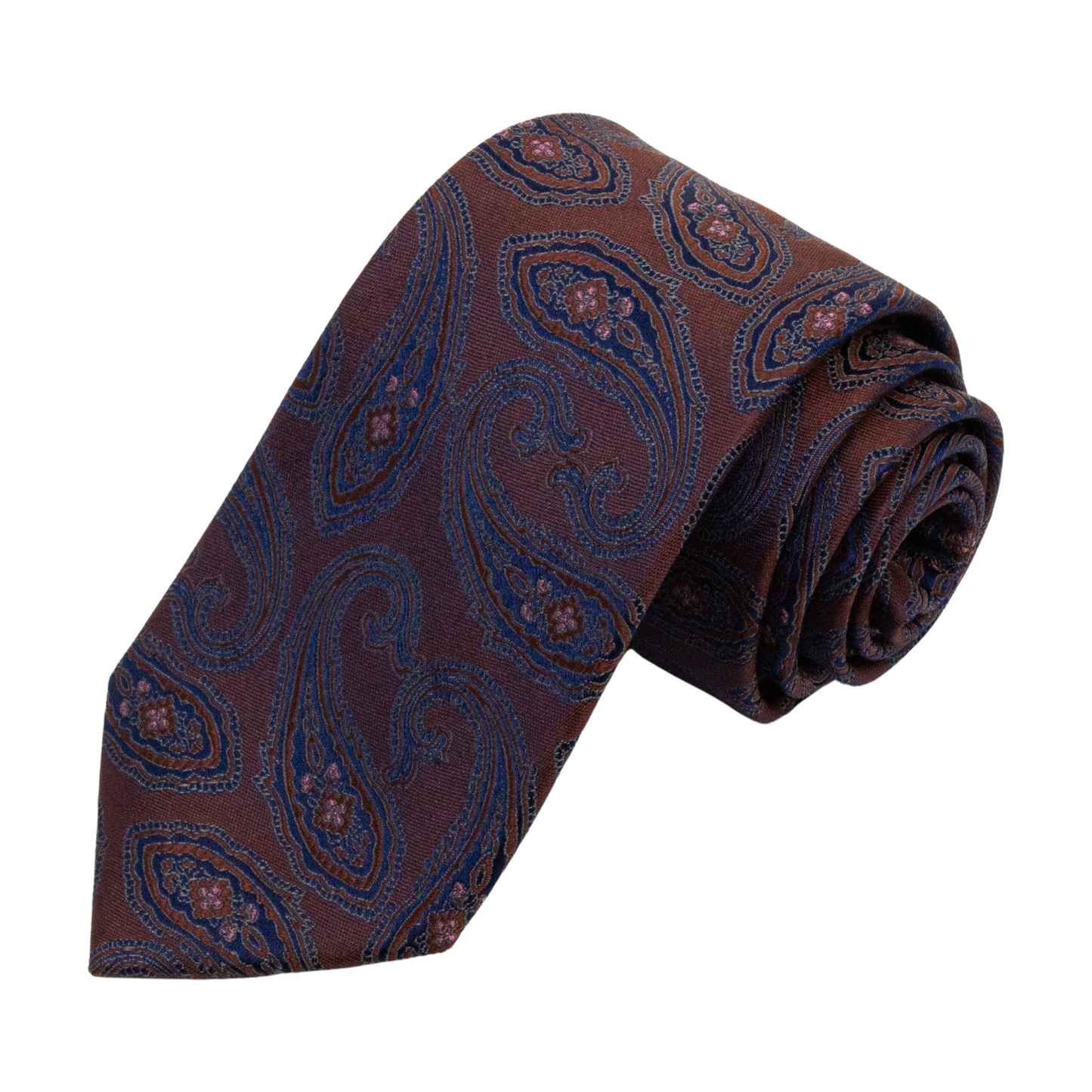 slips tie 7east seveneast seven east bevtoft t456 rust red röd paisley fri frakt stenungsund