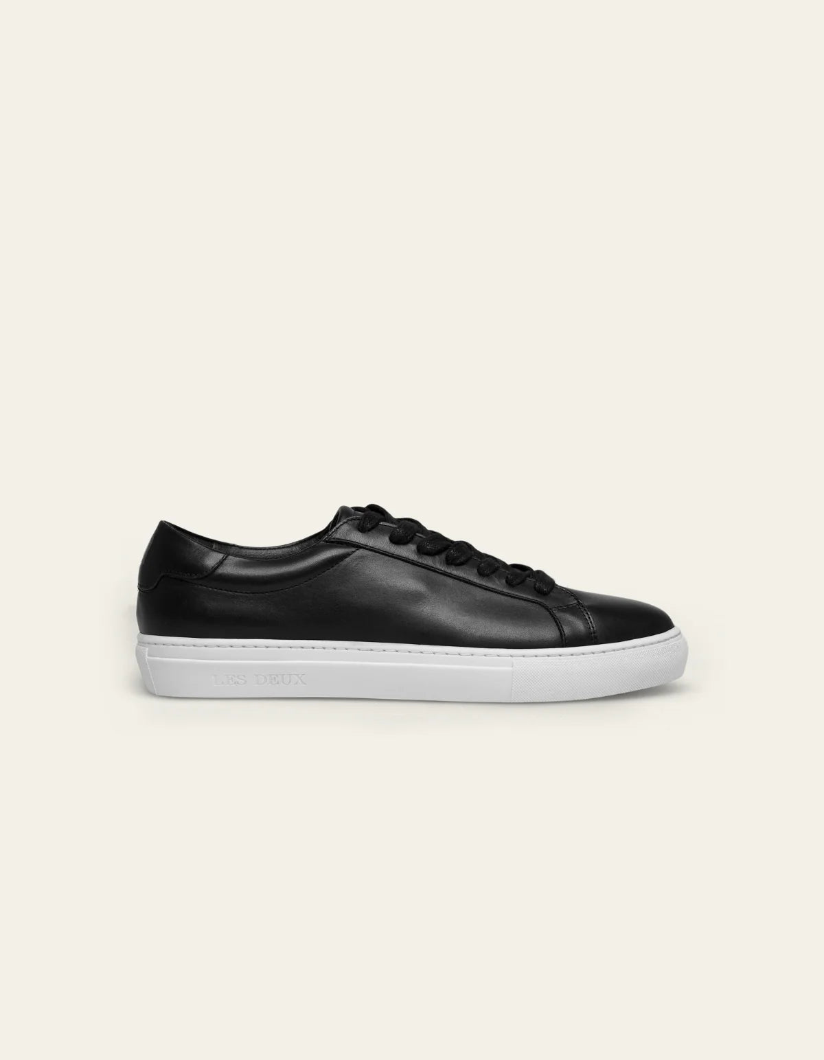 skor sneakers theodor sneaker black white svart vit läder leather shoes