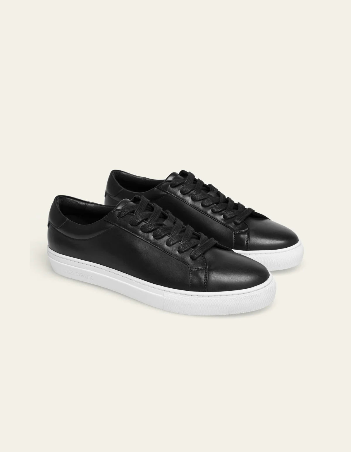 skor sneakers theodor sneaker black white svart vit läder leather shoes