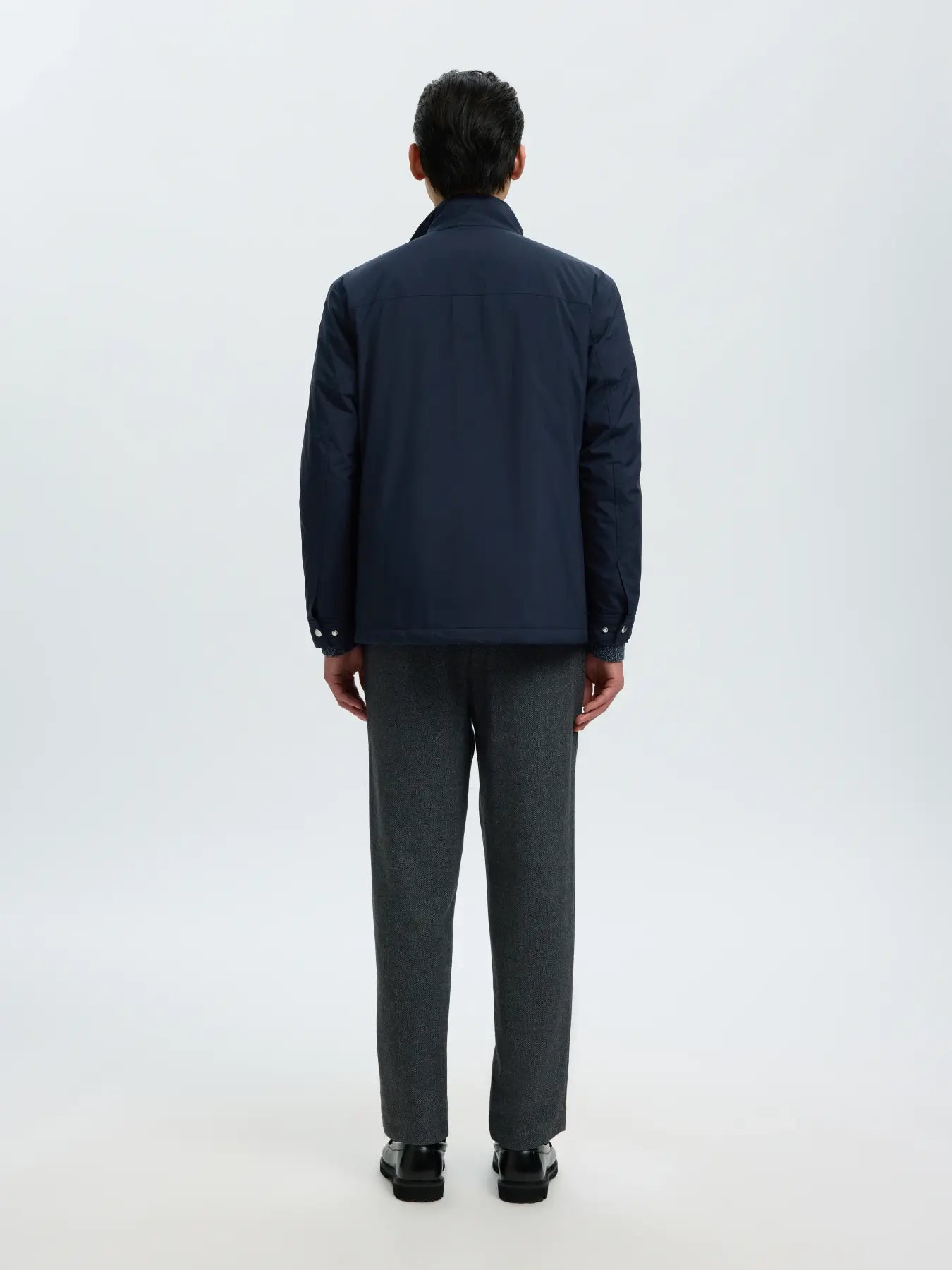 jacka jacket selected homme mattis jkt höst jacka höstjacka sky captain navy blue blå fri frakt stenungsund