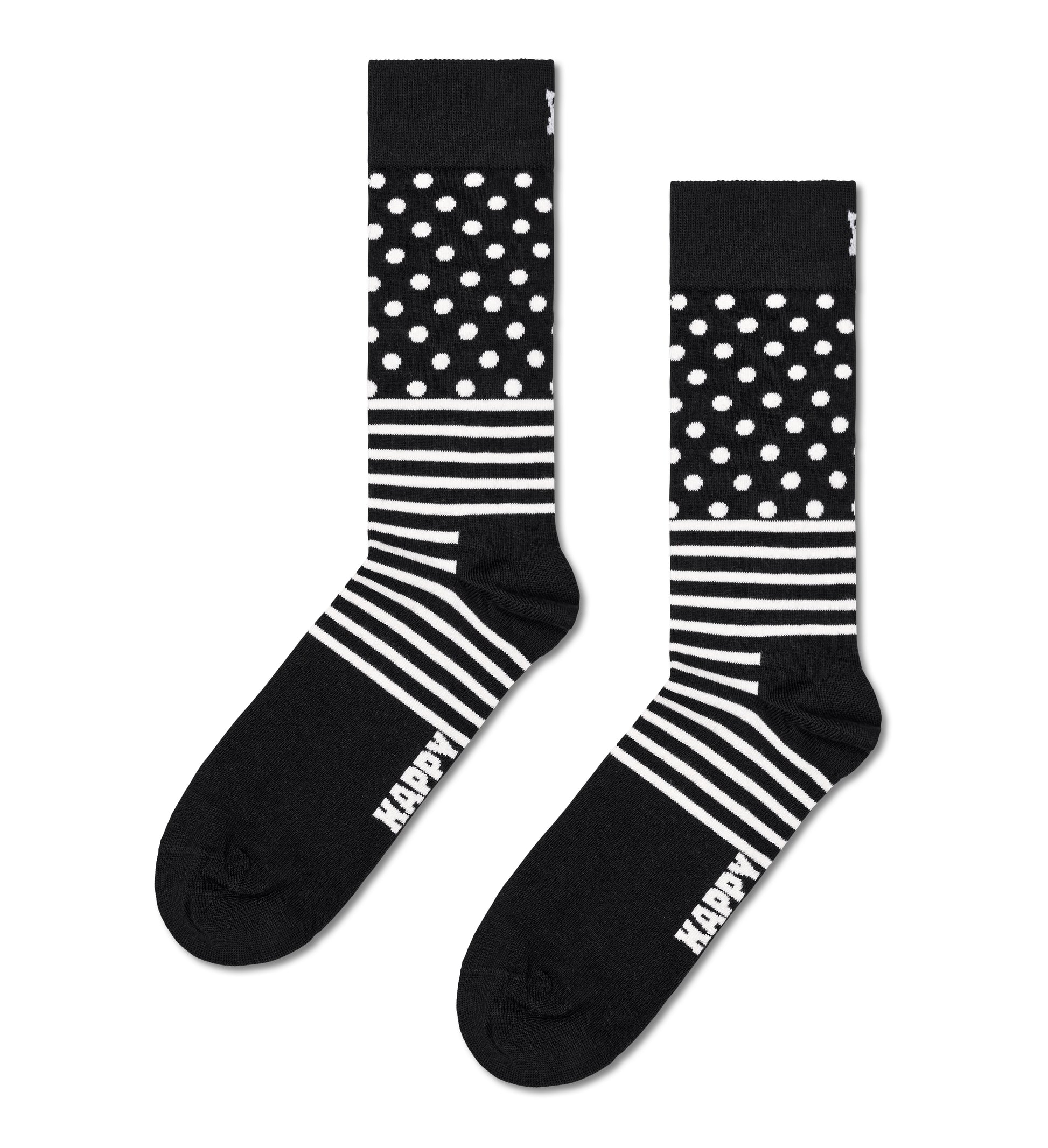 sockar happys socks strumpor roliga sockar happysocks classic black white gift box