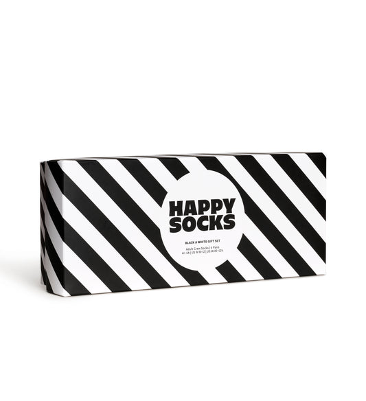 sockar happys socks strumpor roliga sockar happysocks classic black white gift box