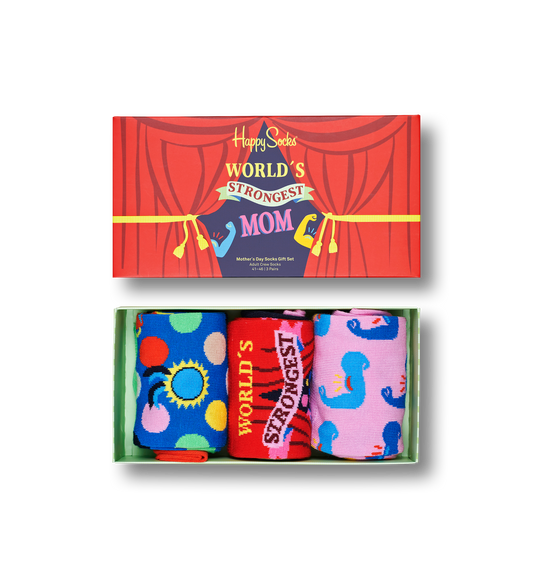 sockar happys socks strumpor roliga sockar happysocks worlds strongest mom morsdag