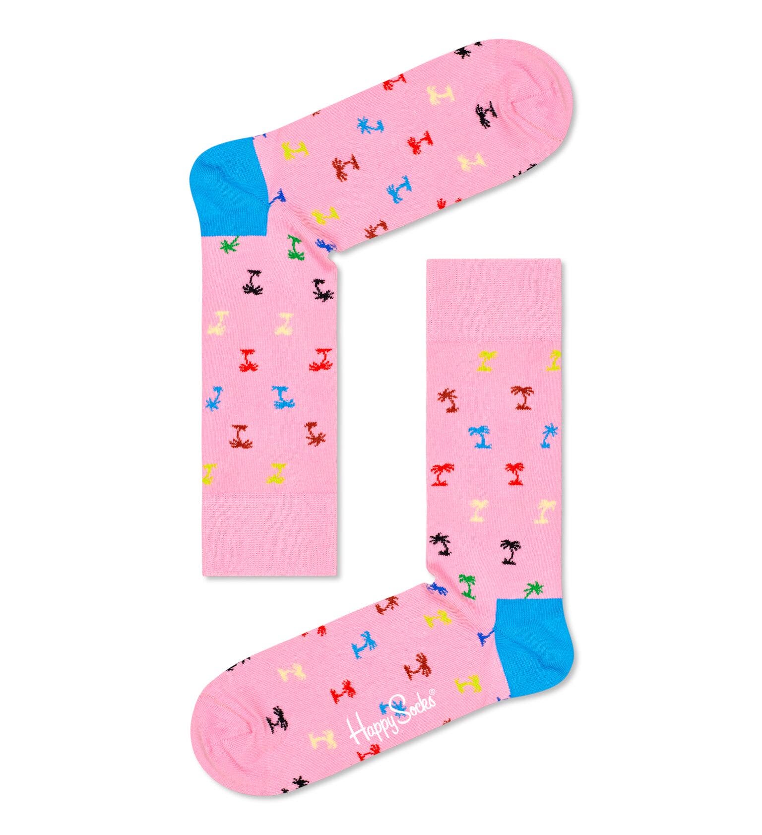 sockar strumpor happy socks happysocks tropical day gift box 4pack roliga sockar mönstrade sockar