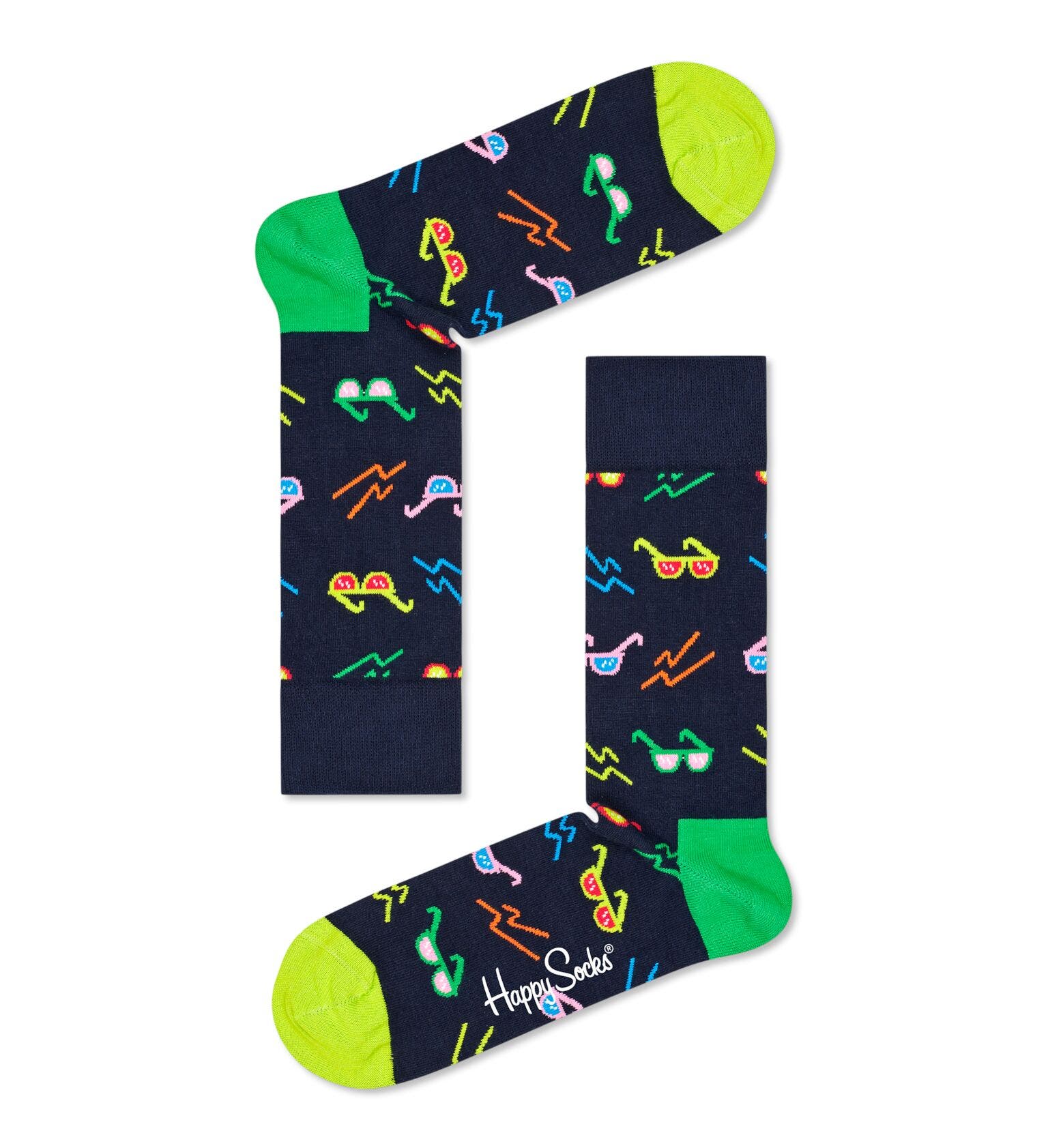 sockar strumpor happy socks happysocks tropical day gift box 4pack roliga sockar mönstrade sockar