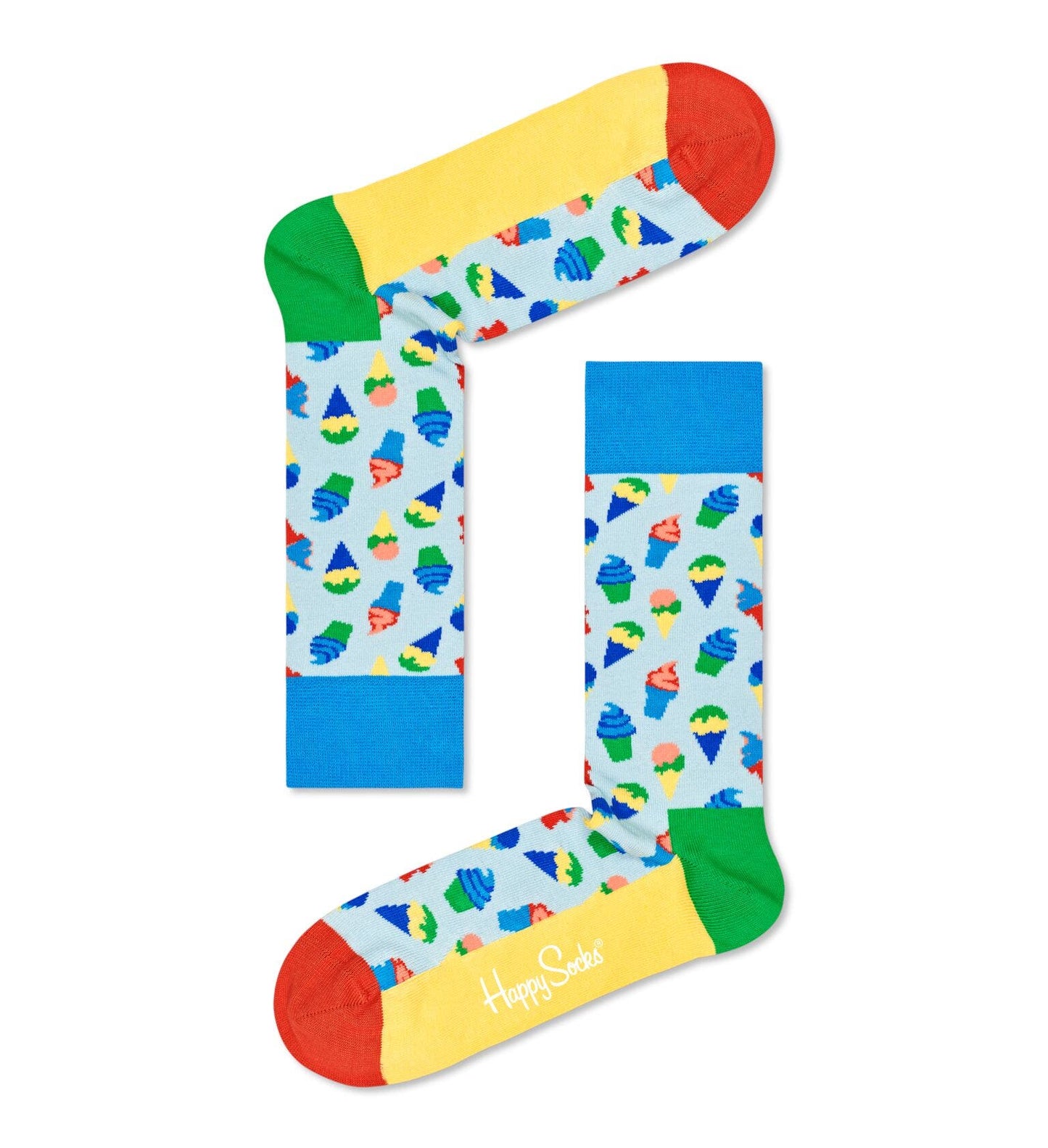 sockar strumpor happy socks happysocks tropical day gift box 4pack roliga sockar mönstrade sockar