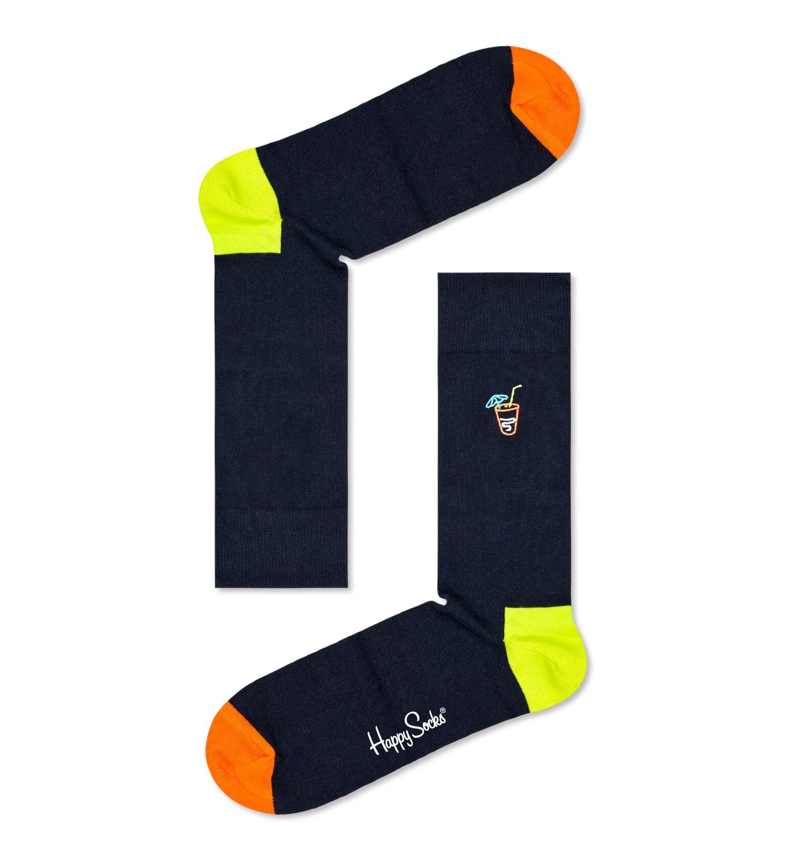 sockar strumpor happy socks happysocks tropical day gift box 4pack roliga sockar mönstrade sockar