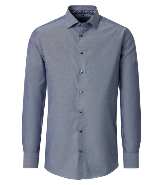 skjorta shirt venti modern fit regular fit kostym skjorta venti shirts navy blue blå flower blommor fri frakt stenungsund