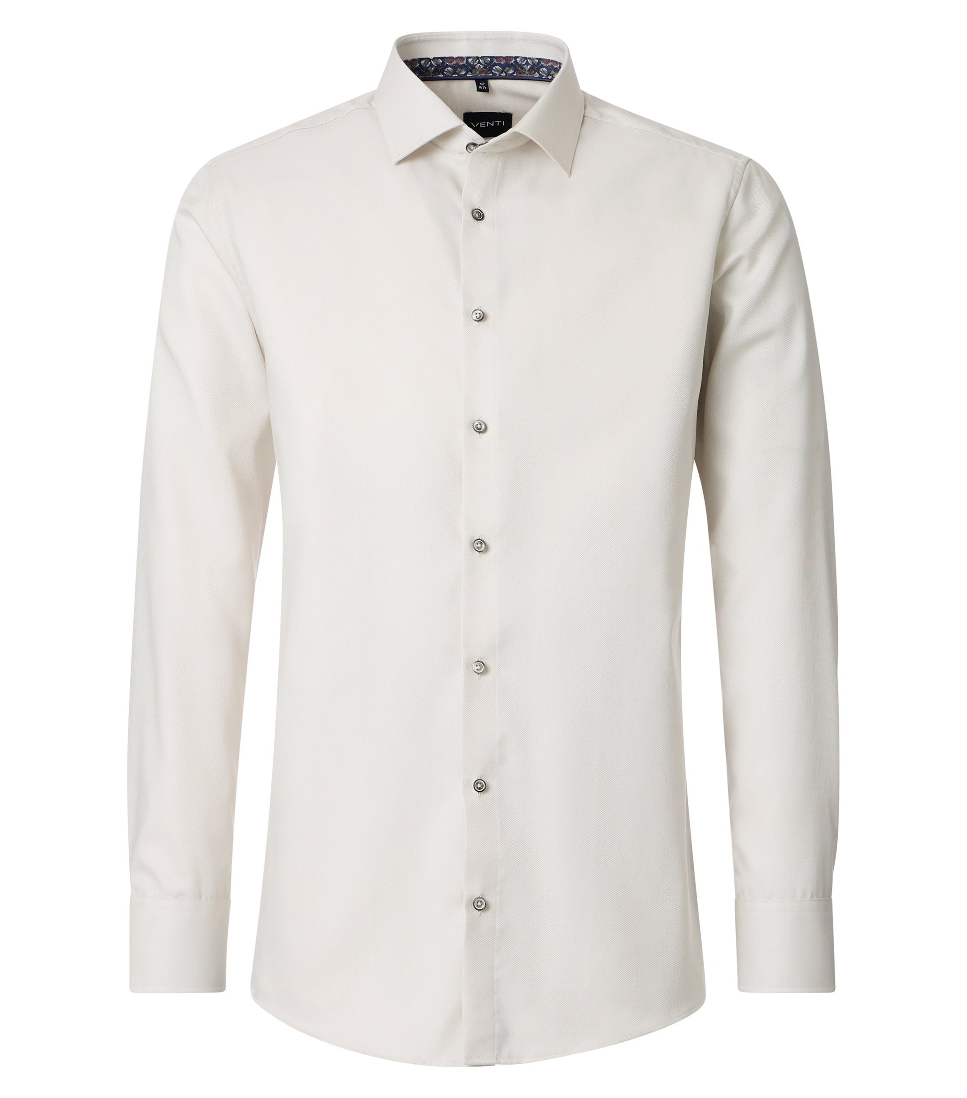 skjorta shirt venti modern fit regular fit kostym skjorta venti shirts sand beige flower blommor fri frakt stenungsund