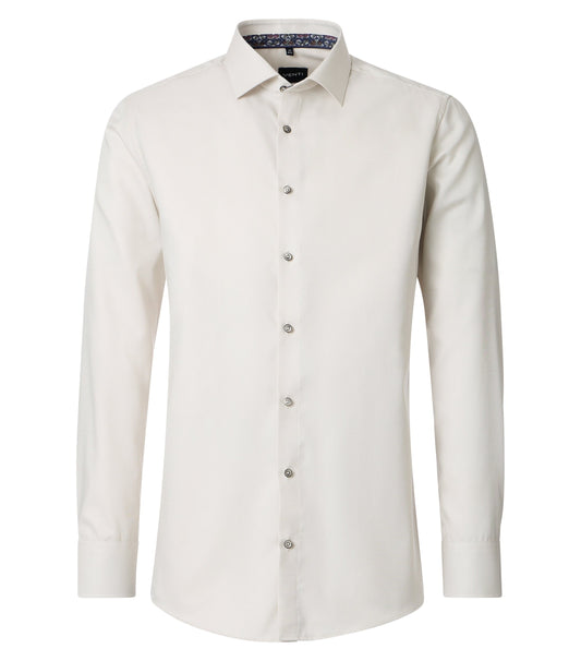 skjorta shirt venti modern fit regular fit kostym skjorta venti shirts sand beige flower blommor fri frakt stenungsund