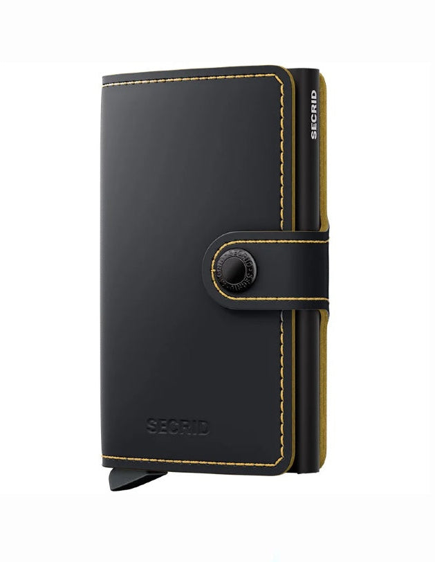 Miniwallet Matte Black-Ochre