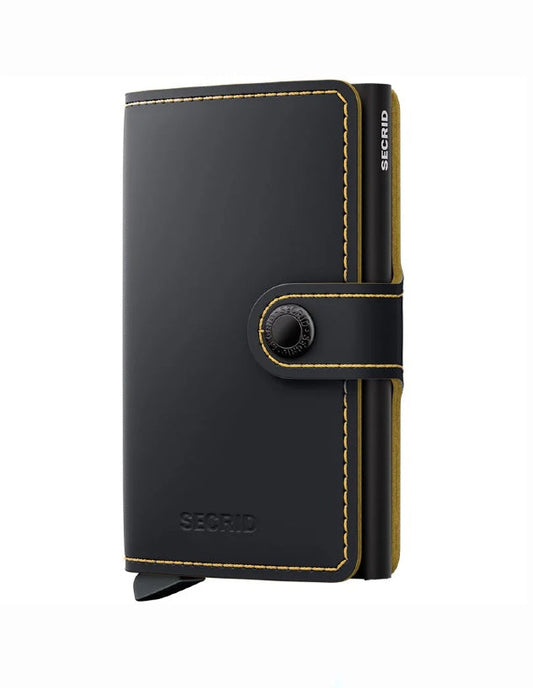 Miniwallet Matte Black-Ochre