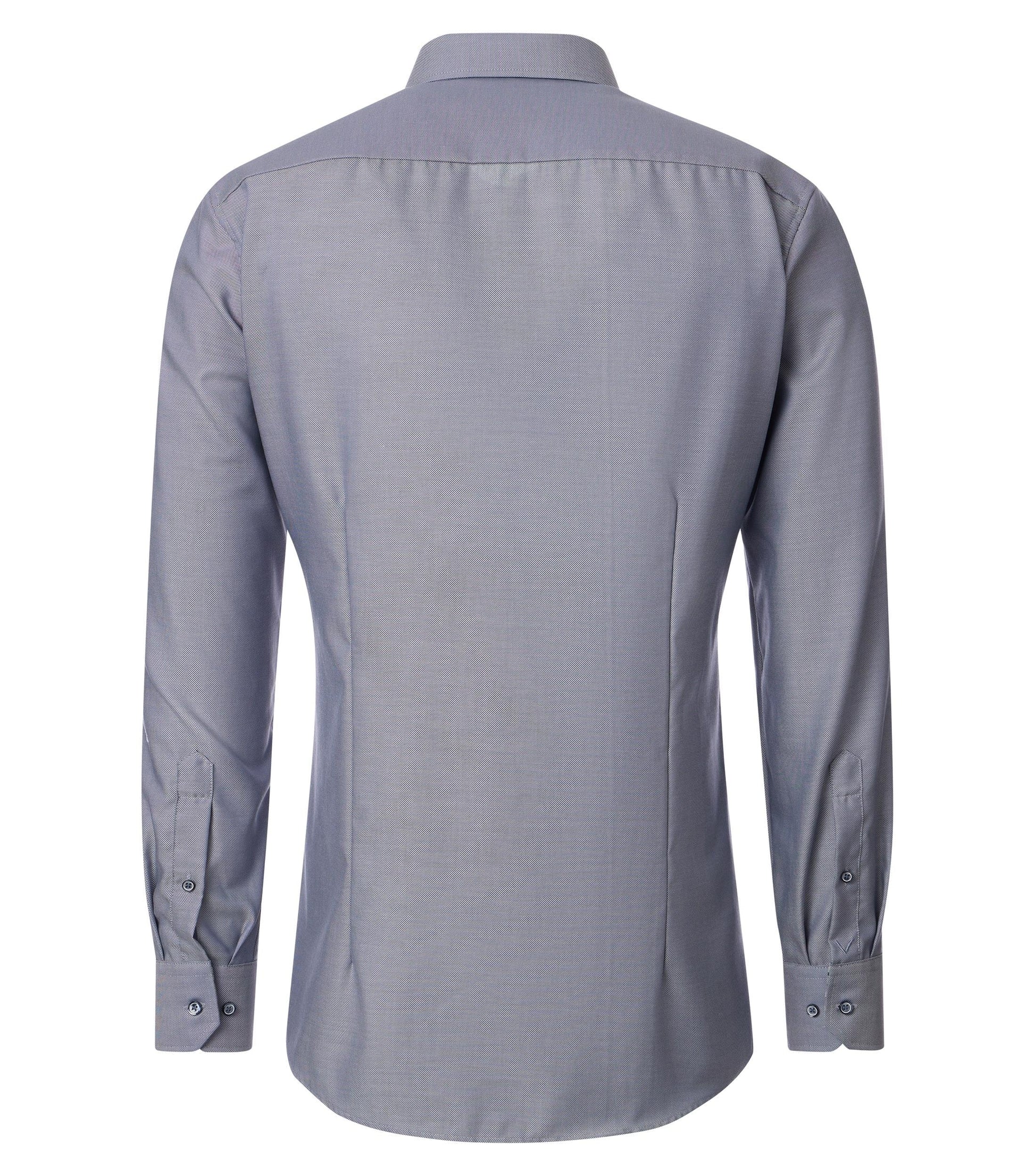 skjorta venti modern fit shirt bomull grey grå blommor flowers contrast pattern kostym skjorta