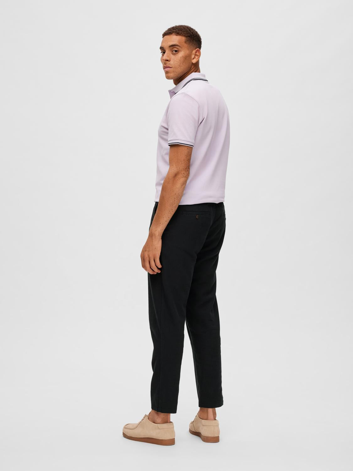Brody 172 Linen Pants Black