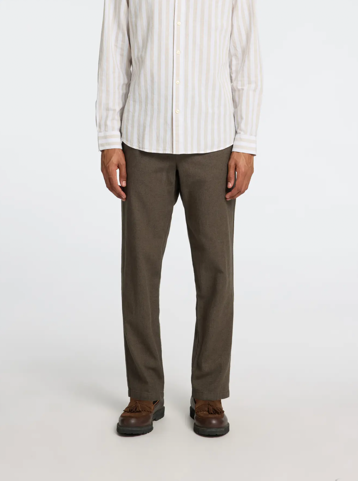 Brody 172 Linen Pants Forest Night