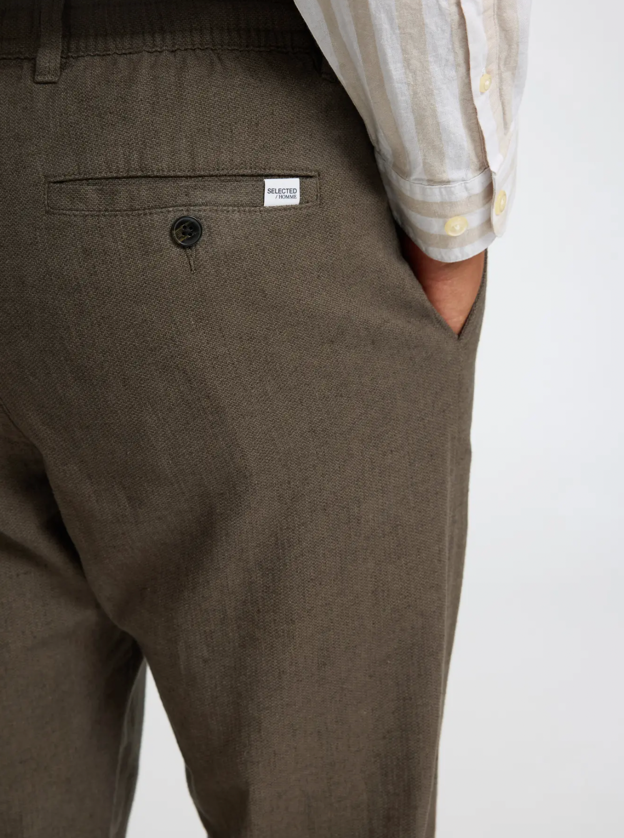 Brody 172 Linen Pants Forest Night