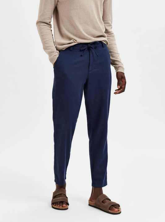 Brody 172 Linen Pants Dark Sapphire