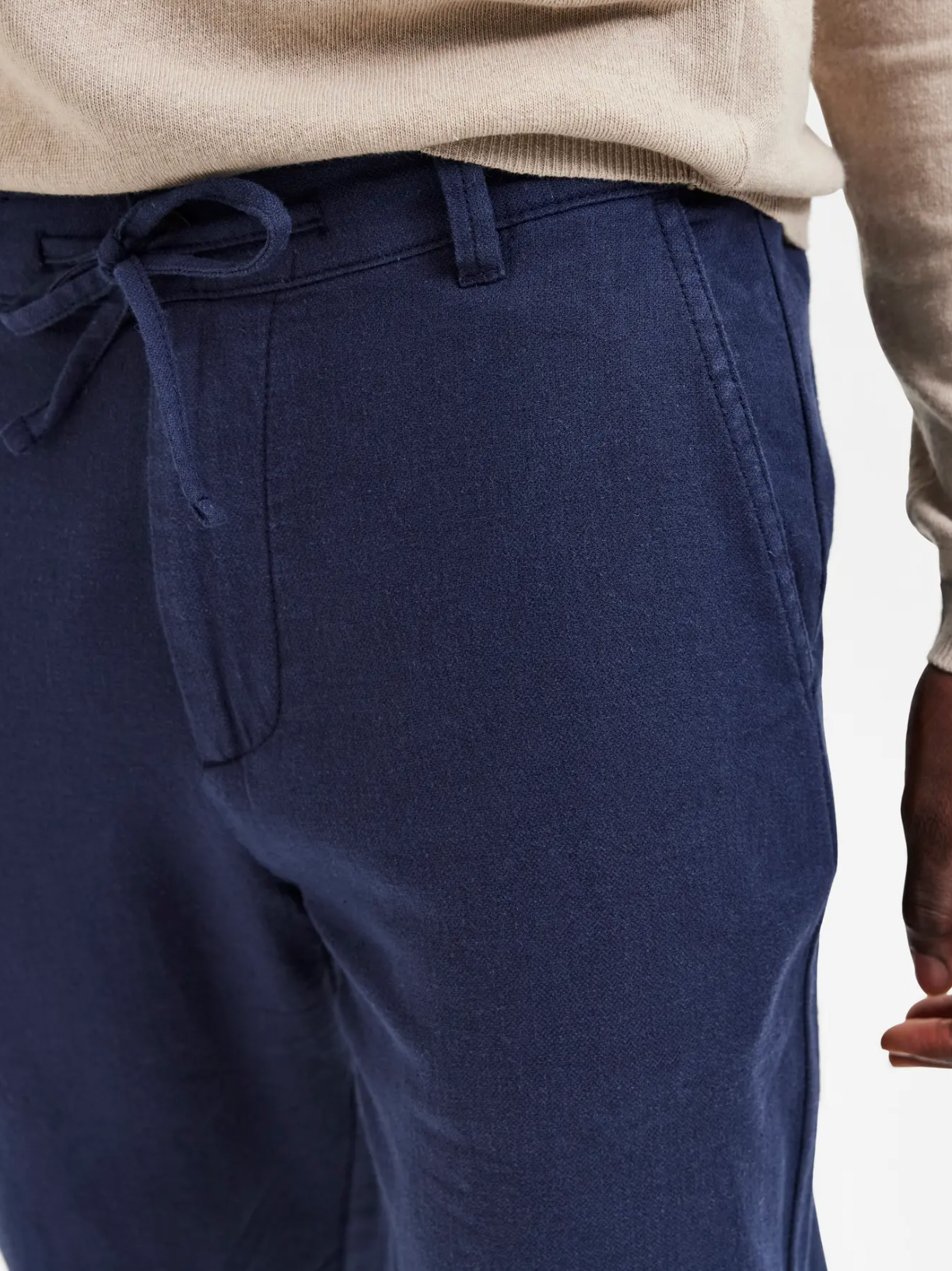 Brody 172 Linen Pants Dark Sapphire