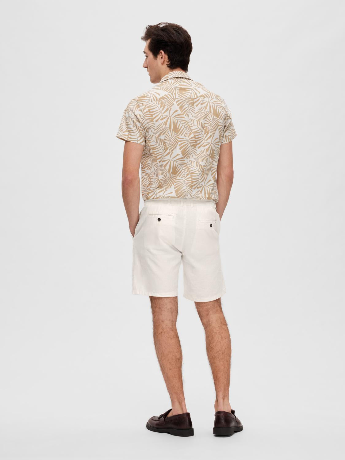 Brody Linen Shorts Cloud Dancer