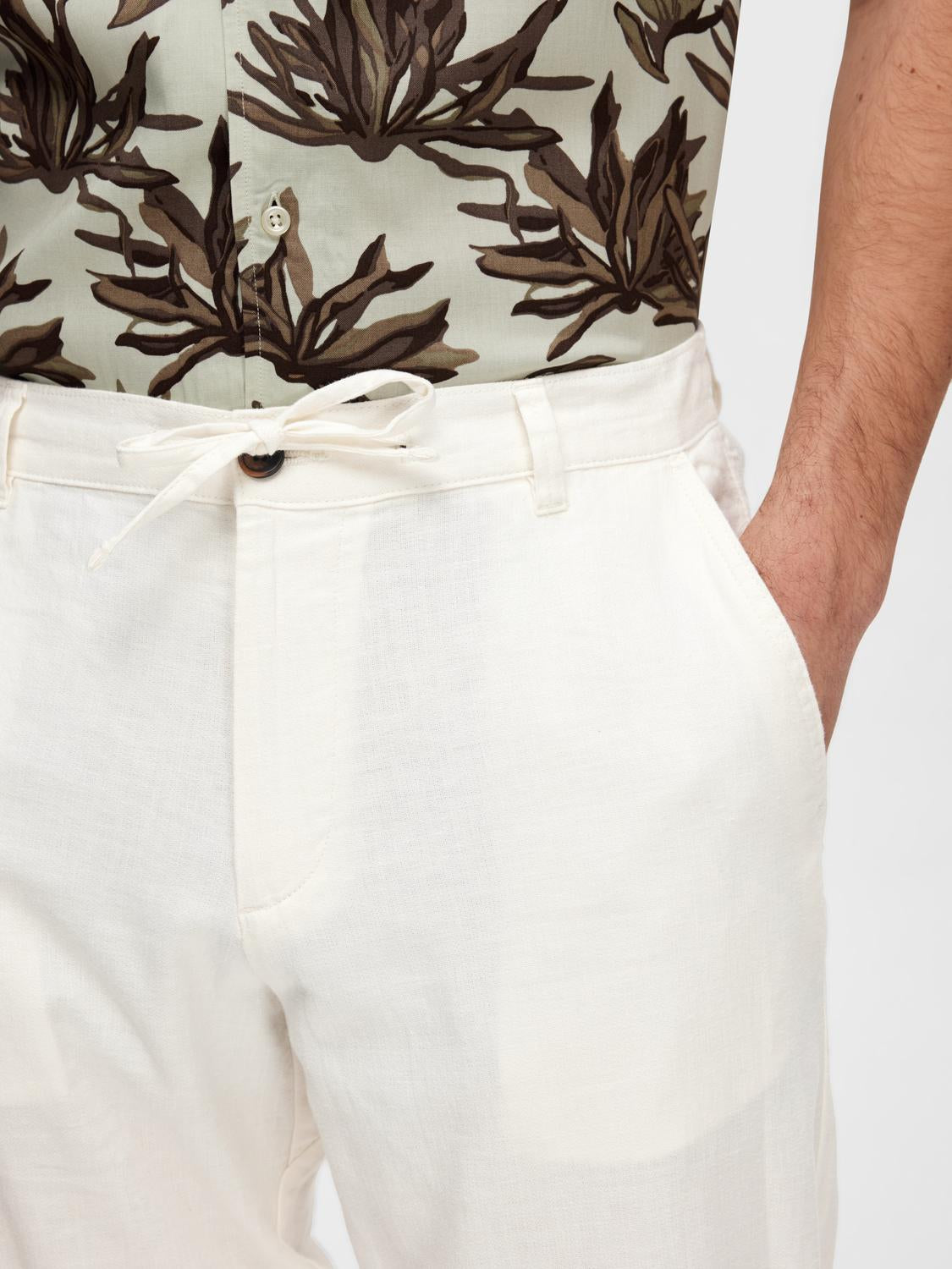 Brody 172 Linen Pants Cloud Dancer