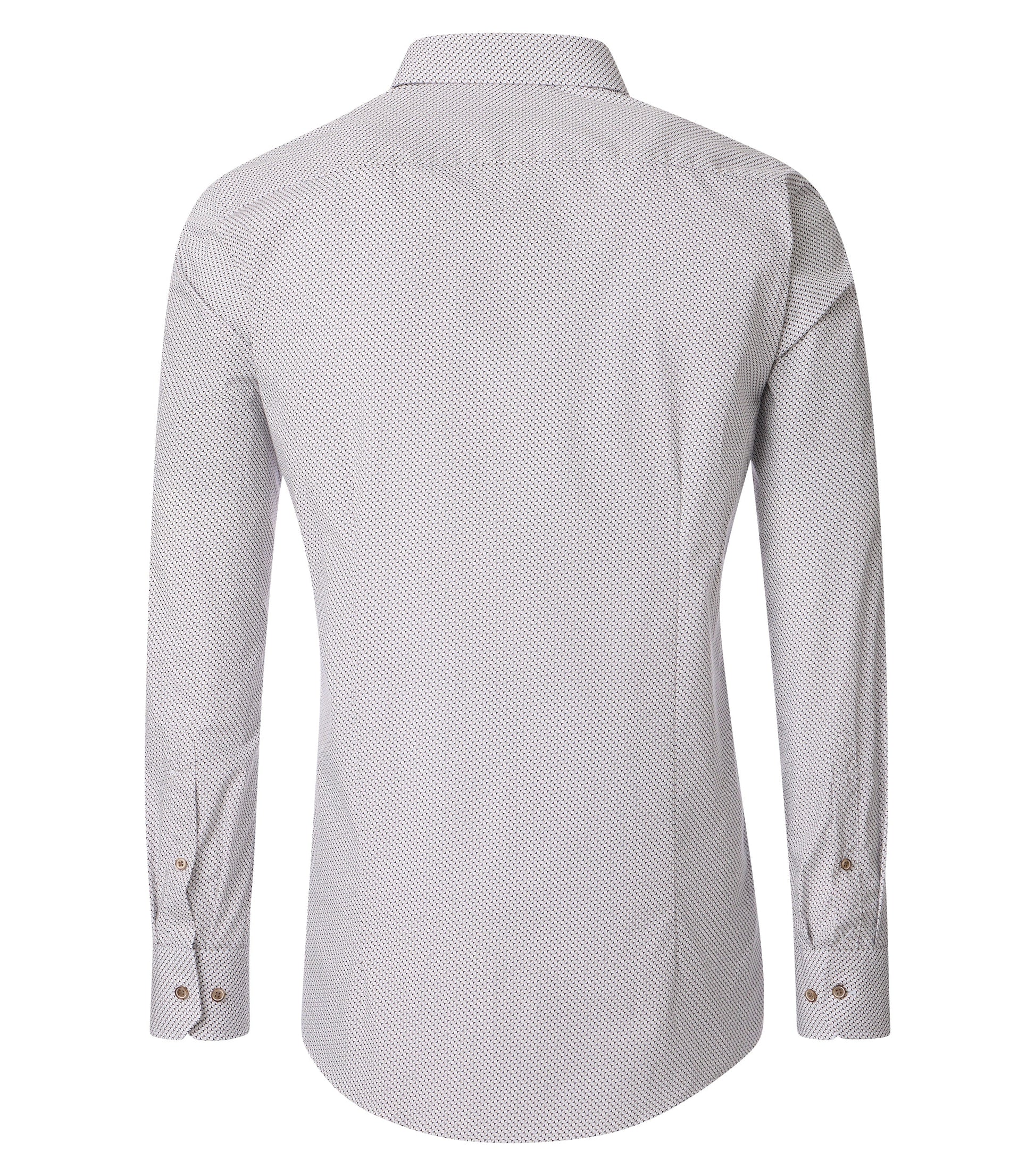 venti skjorta shirt modern fit regular fit green kostym skjorta white brown vit brun 