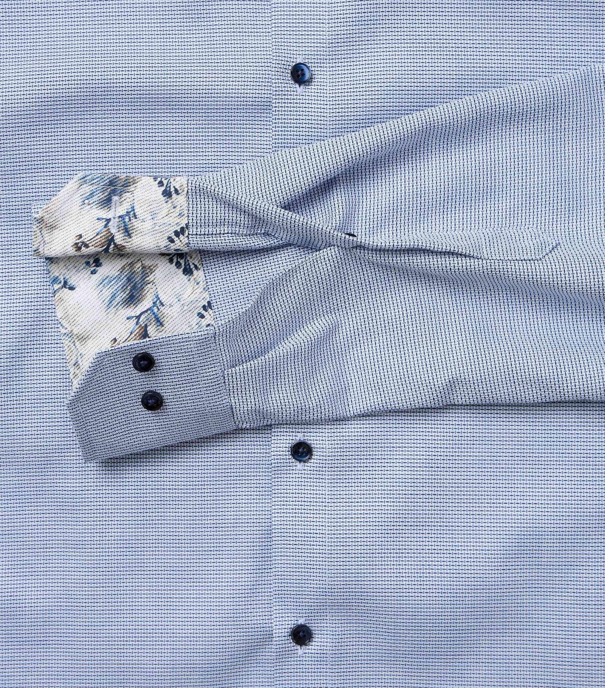 skjorta shirt venti modern fit regular fit kostym skjorta venti shirts ljusblå blå navy flower blommor fri frakt 