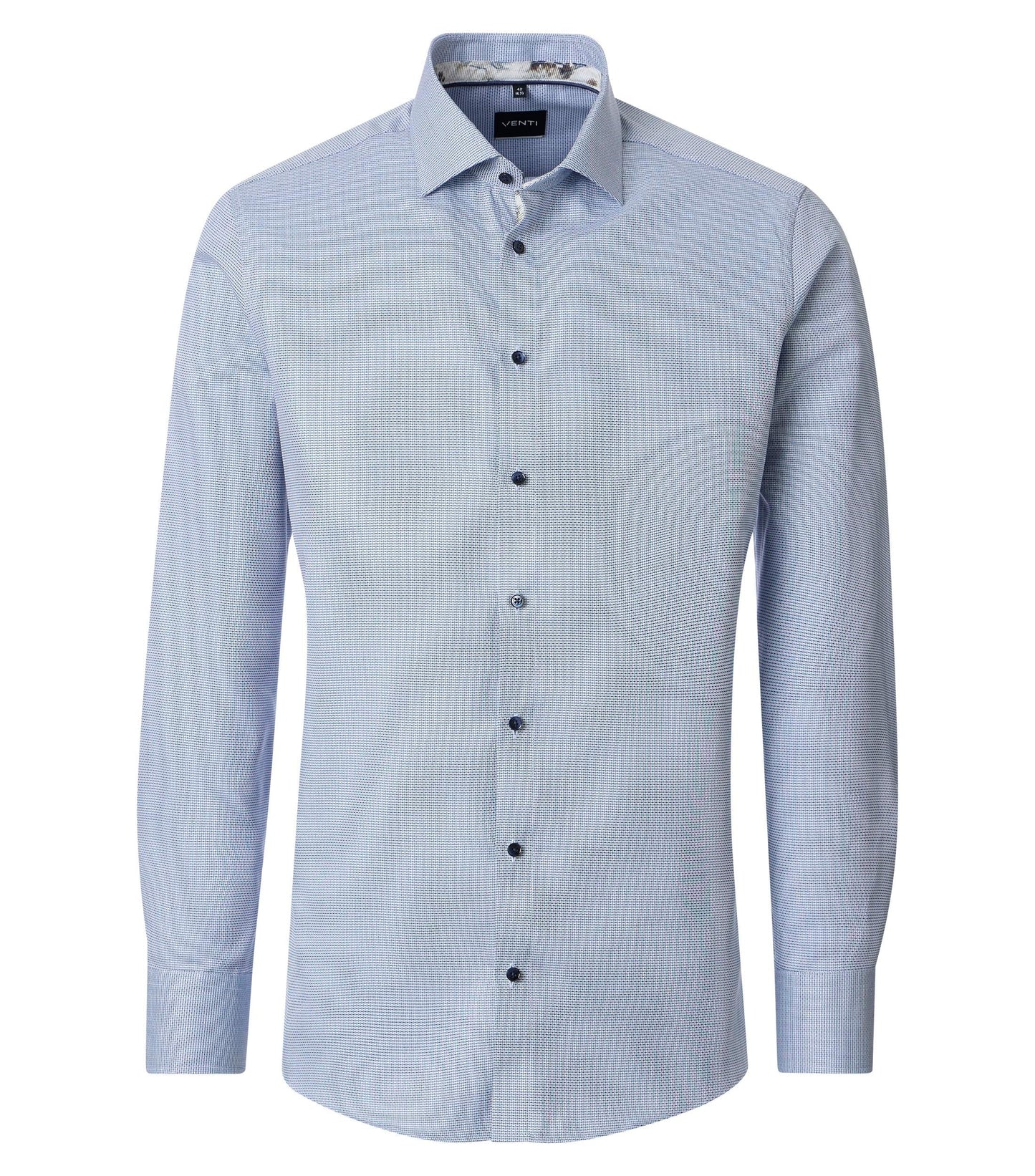 skjorta shirt venti modern fit regular fit kostym skjorta venti shirts ljusblå blå navy flower blommor fri frakt stenungsund