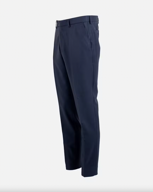 byxor kostym cavaliere erko slim trousers pants suitpants dk navy blue blå