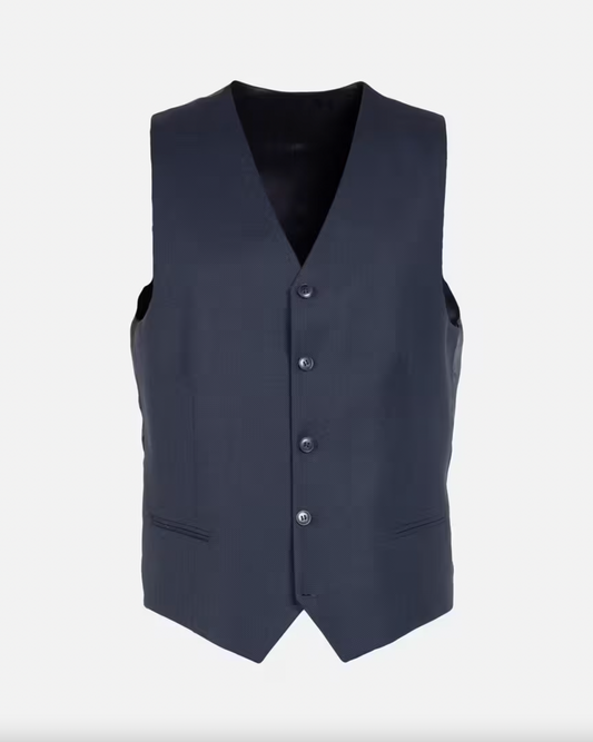 väst cavaliere erko slim waistcoat kostym väst waist coat dk navy blue blå