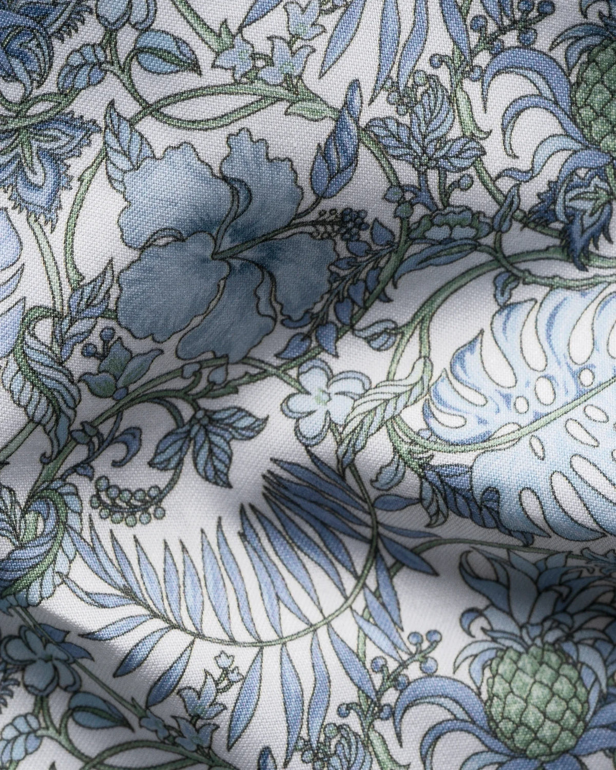 skjorta shirt eton etonshirts contemporary fit regular fit blommig signature twill flowers fri frakt stenungsund