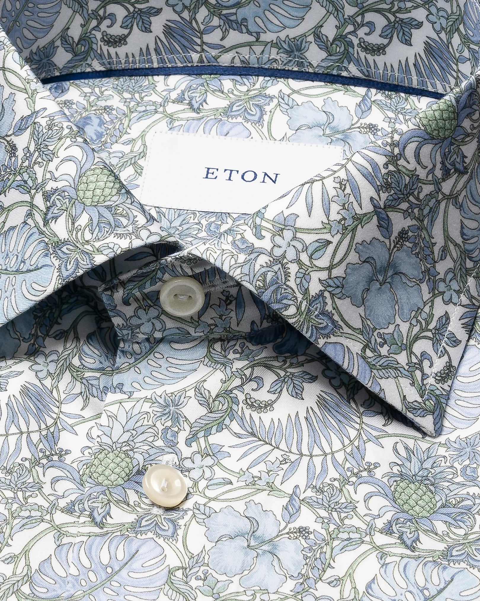 skjorta shirt eton floral signature twill blommig slim fit flowers