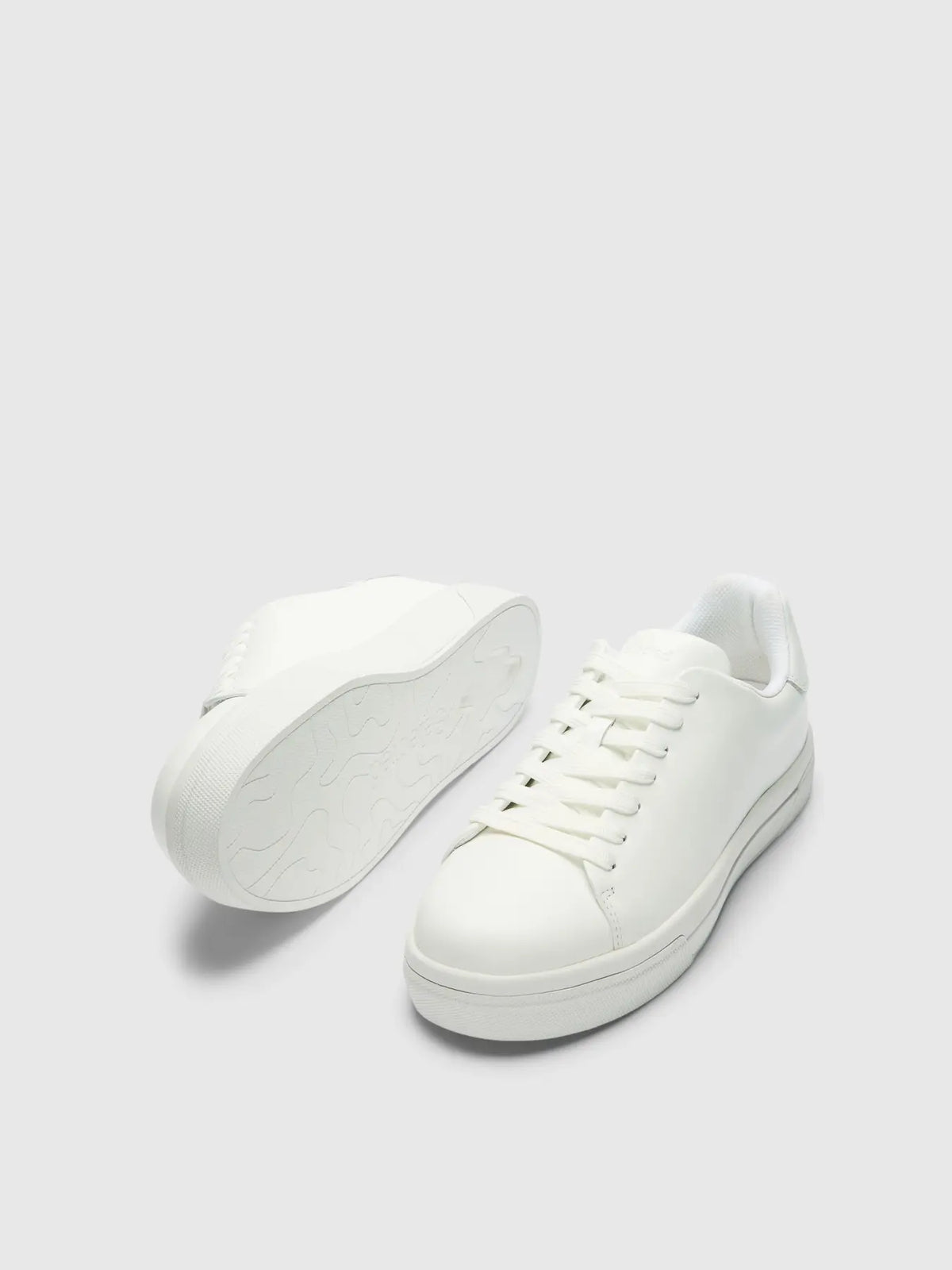 skor selected homme david chunky leather sneaker 2.0 shoes sneakers läder white vit fri frakt stenungsund