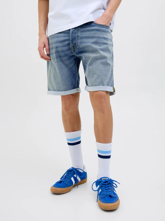 shorts jack&jones rick icon jeans shorts stretch kortbyxor denim jack jones