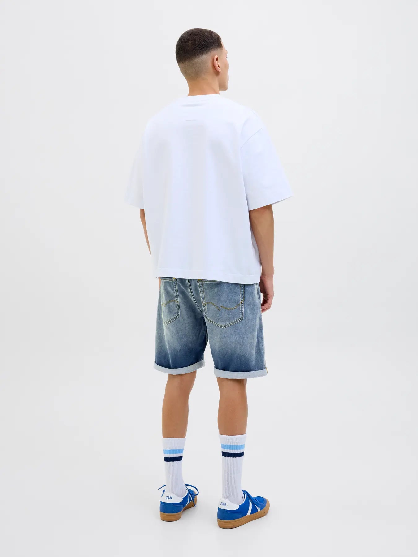 shorts jack&jones rick icon jeans shorts stretch kortbyxor denim jack jones