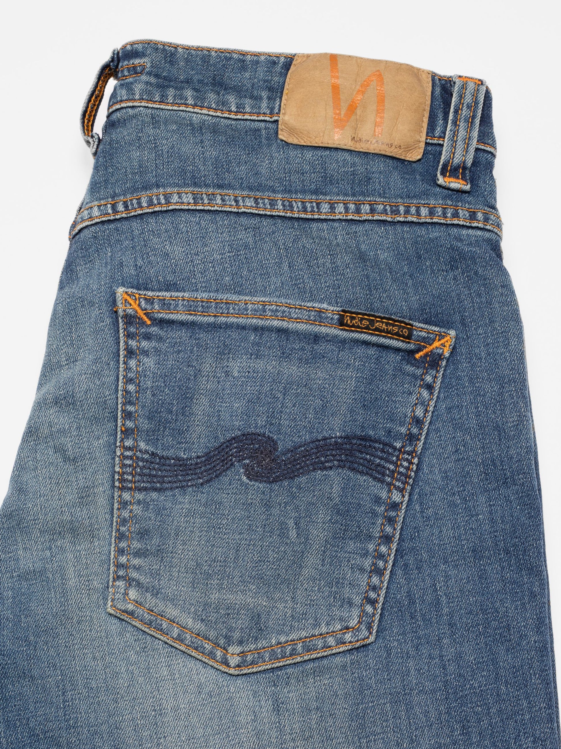 grim tim nudie jeans denim nudiejeans faded memory slim fit stretch