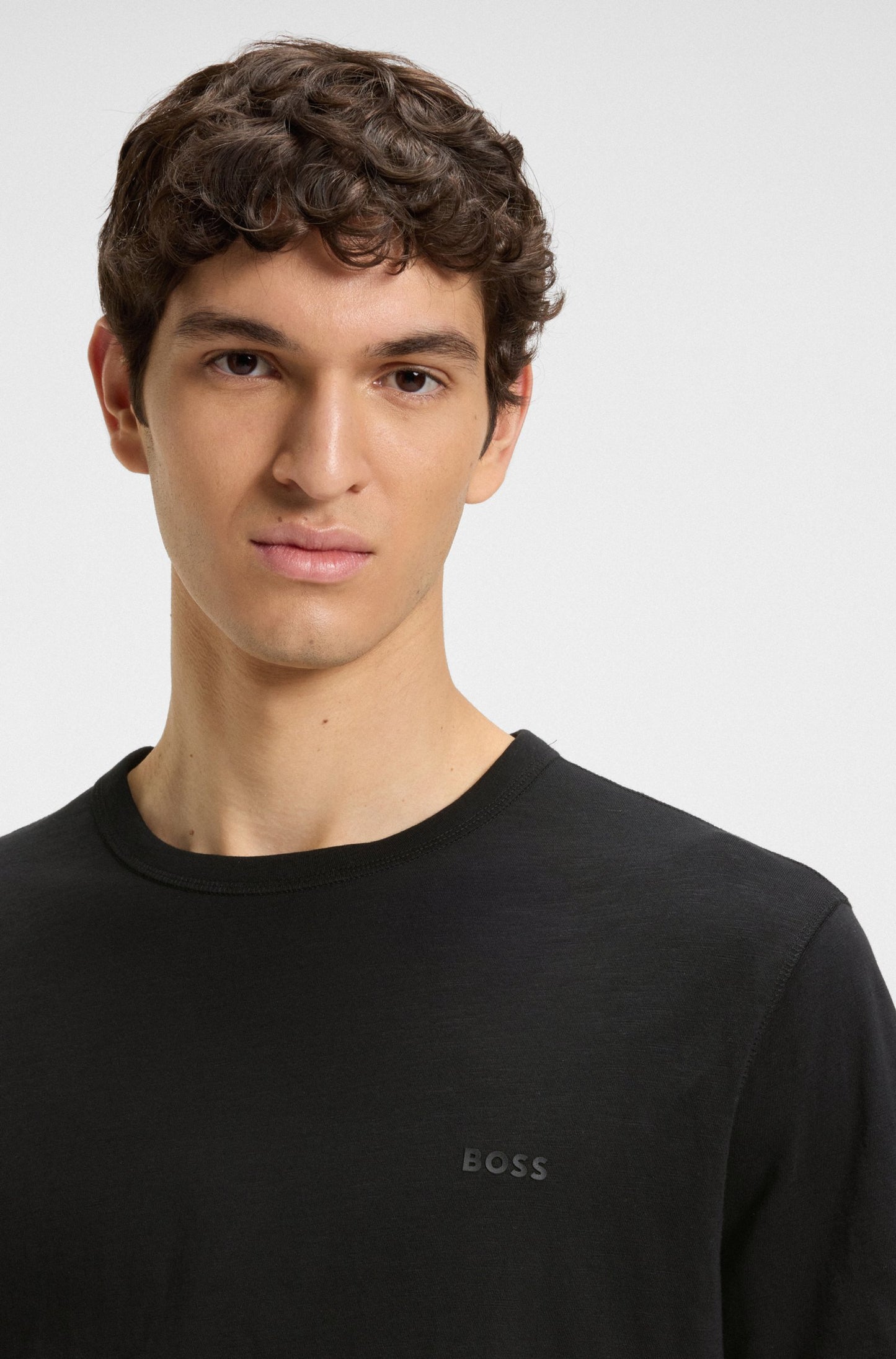 t-shirt tee tegood boss hugo boss black svart boss orange logo tee 