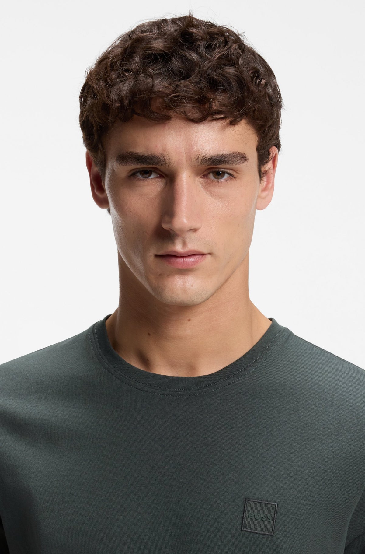 t-shirt tee boss hugo boss tales open green grön fri frakt stenungsund