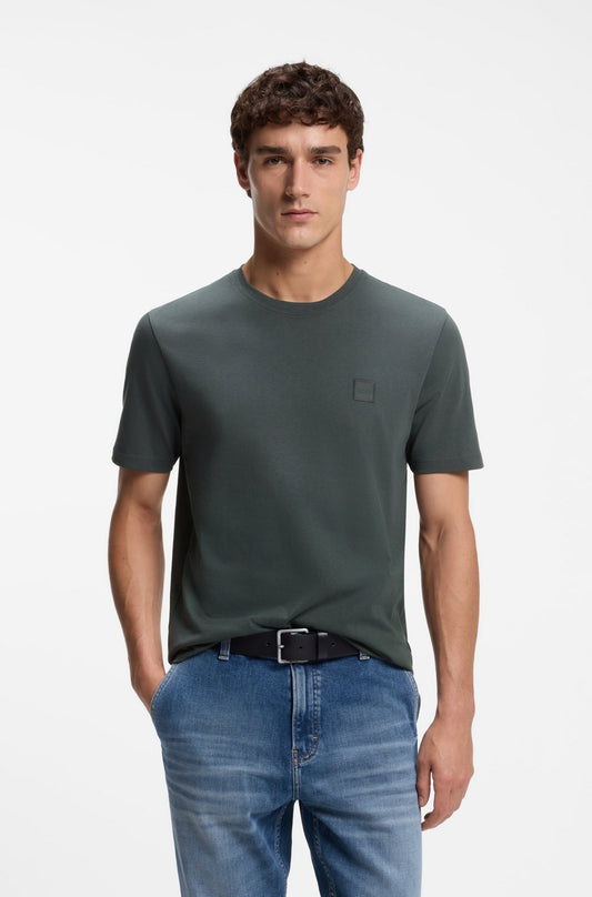 t-shirt tee boss hugo boss tales open green grön fri frakt stenungsund