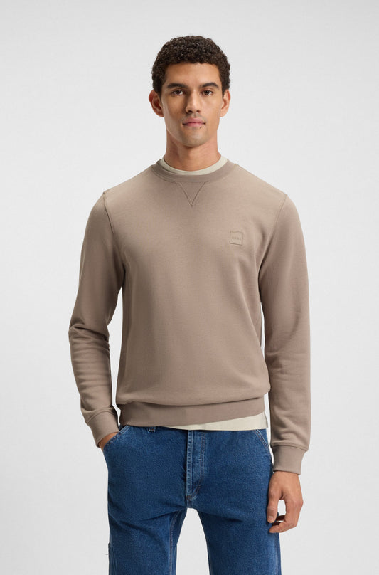 westart tröja boss orange hugo boss sweater regular fit sweat open green