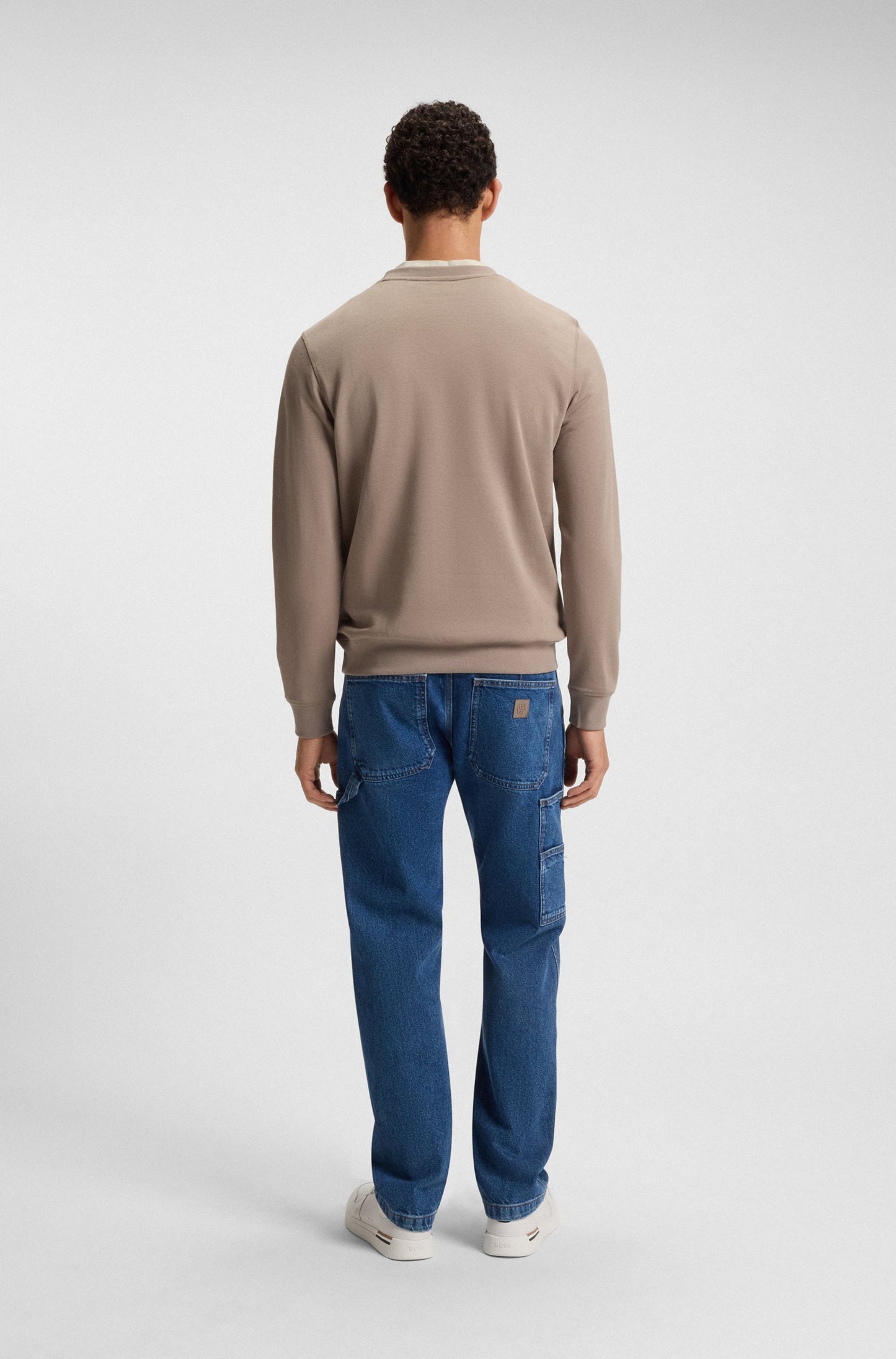 westart tröja boss orange hugo boss sweater regular fit sweat open green