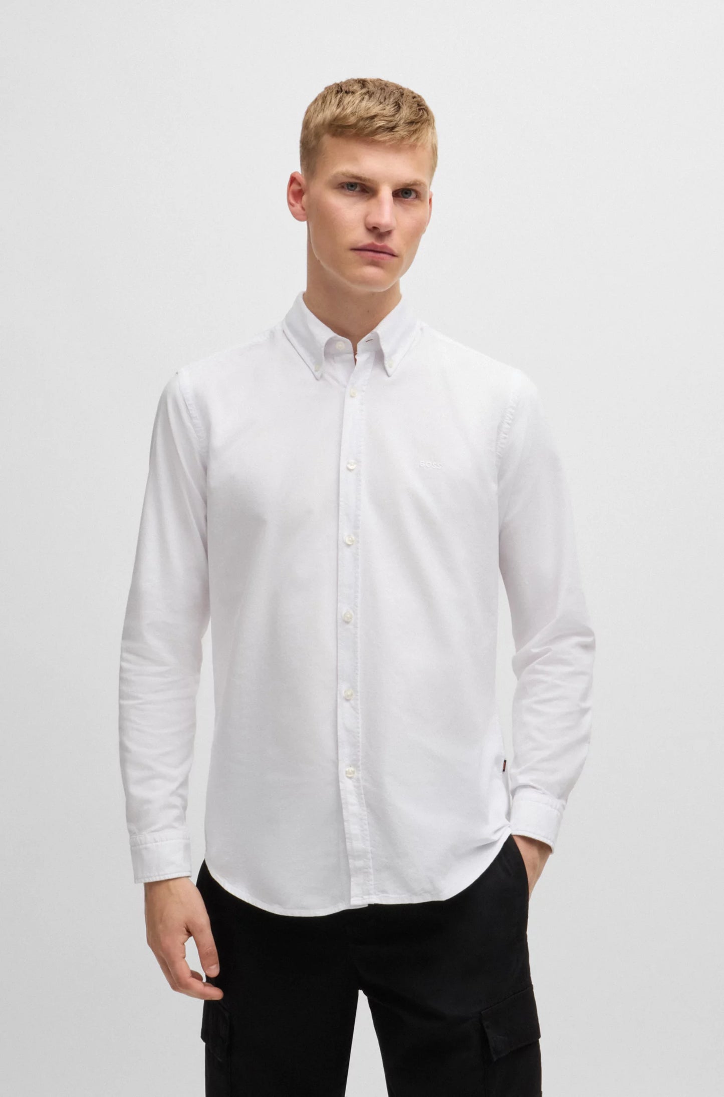 skjorta shirt boss rickert boss orange white vit button down