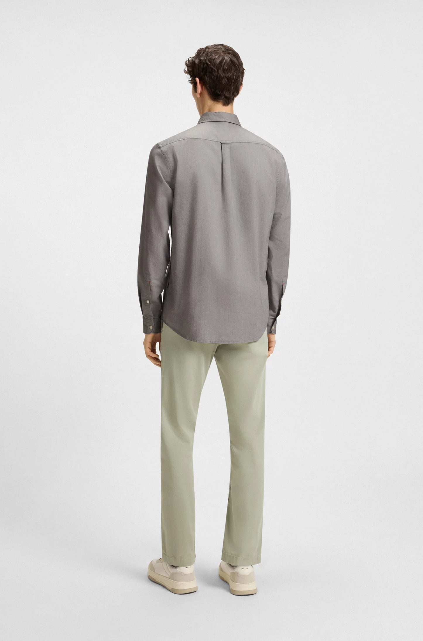 boss skjorta shirt rickert boss orange open green grön button down krage