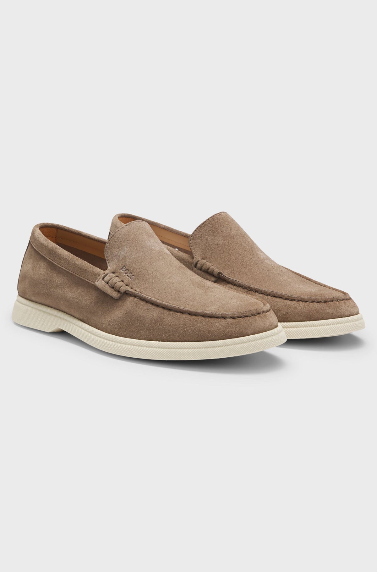 skor loafers boss shoes hugo boss hugoboss sienne loaf medium beige brown brun mocka 