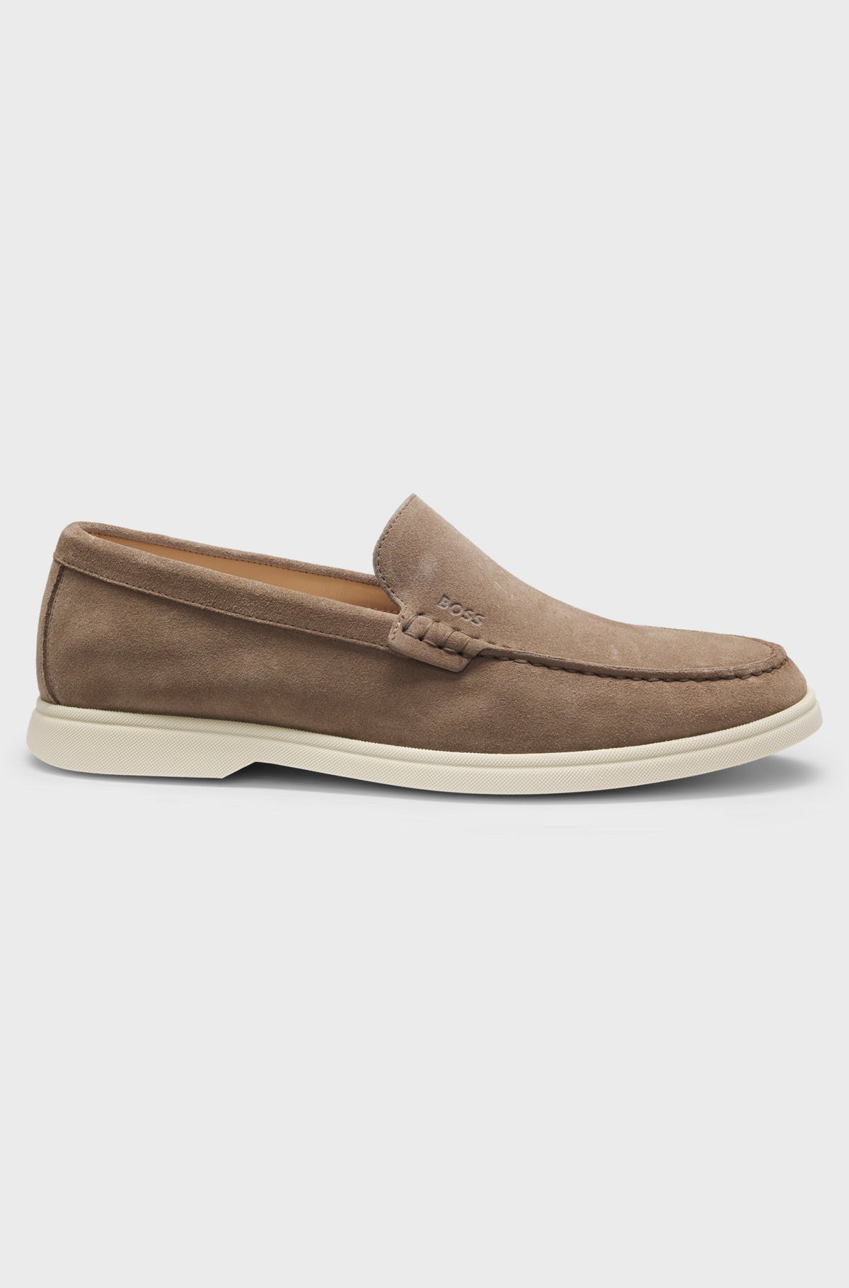 skor loafers boss shoes hugo boss hugoboss sienne loaf medium beige brown brun mocka 