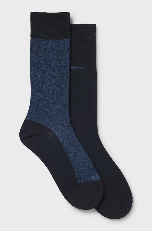 2P RS Minipattern Socks Open BLue