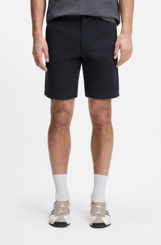shorts boss chinos shorts hugo boss chino slim short dark blue navy blå stretch kortbyxor
