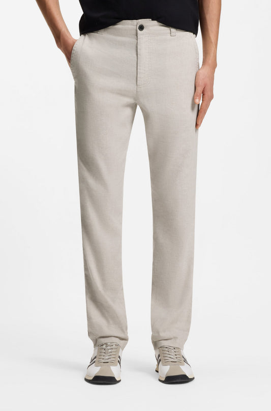 byxor linne boss sanderson hugo boss hugoboss linen pants linnebyxor open grey sand beige